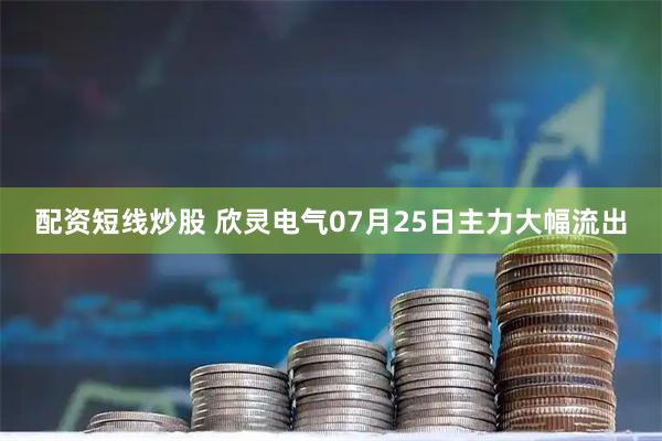配资短线炒股 欣灵电气07月25日主力大幅流出